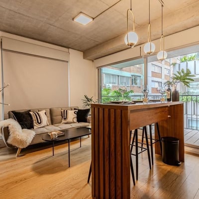 Alquiler de un estudio nuevo, luminoso y amueblado, Recoleta, Buenos Aires, Argentina